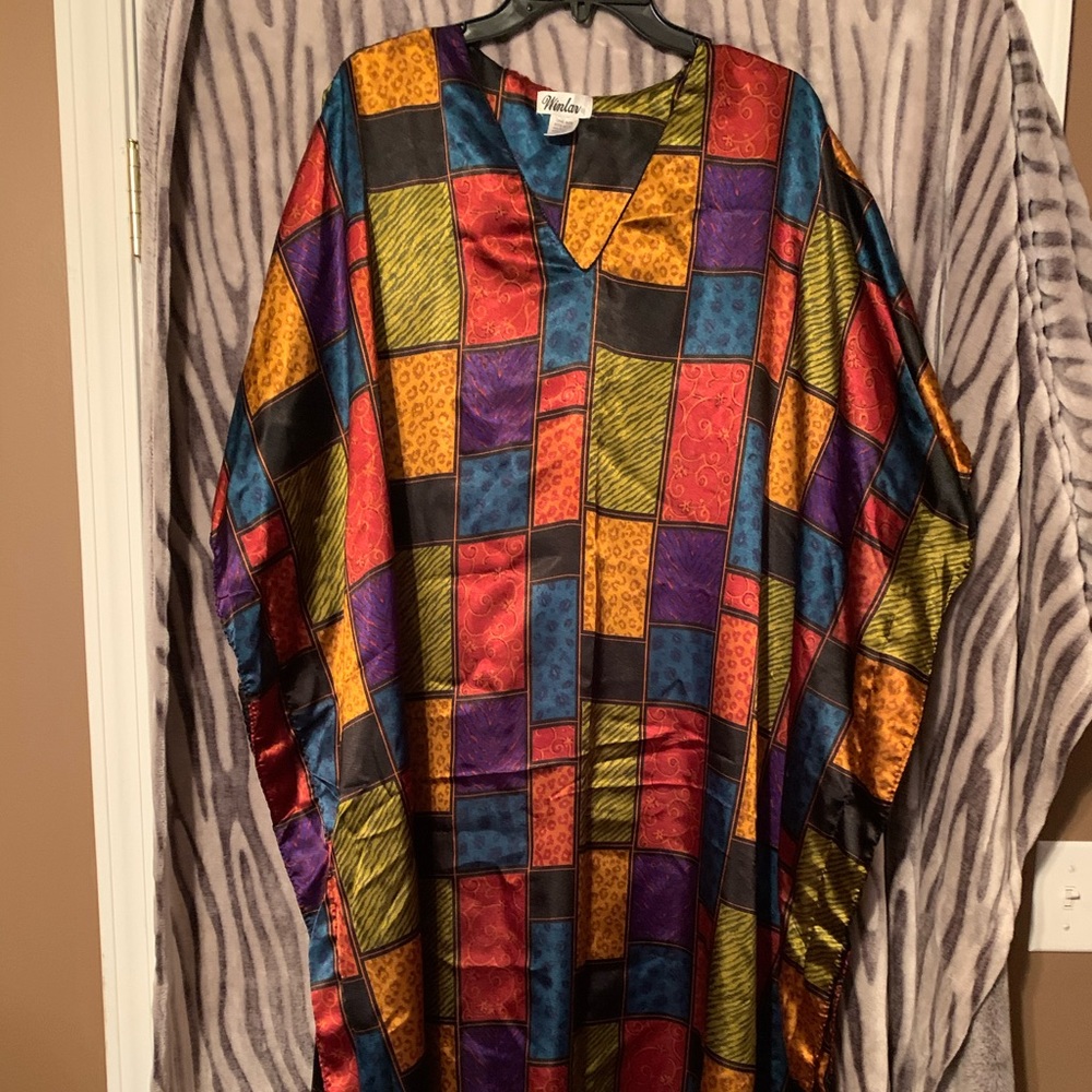 Multicolored lounging dress!